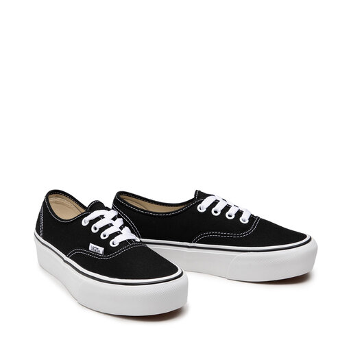 black authentic vans platform