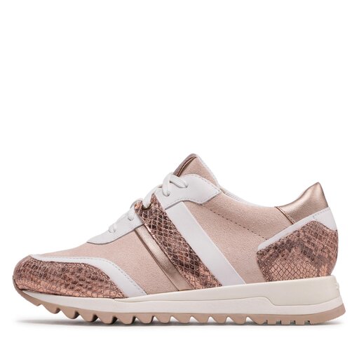 Geox rose gold trainers on sale