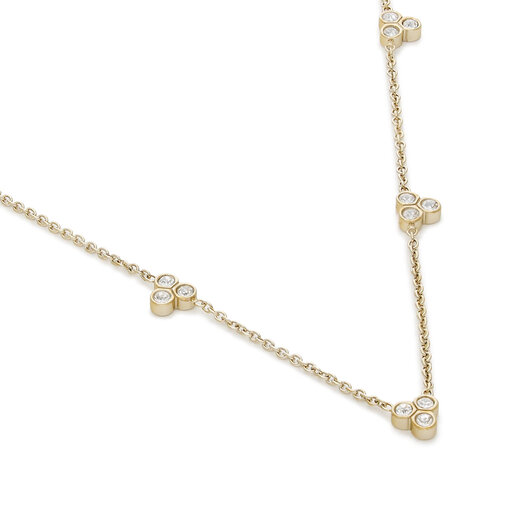 Halskette Fossil Trio Glitz JF04115710 Gold