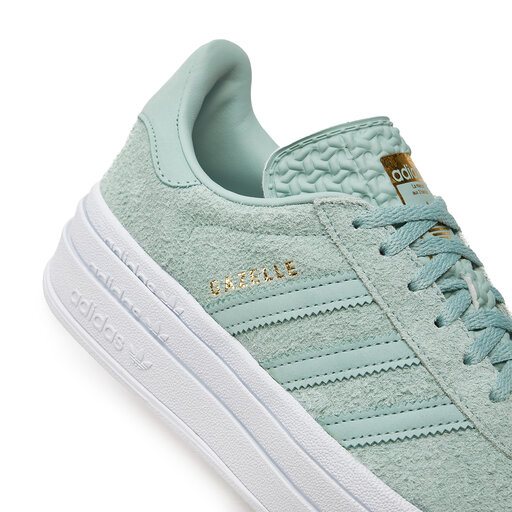 adidas gazelle silver green womens adidas Gazelle Bold - GS