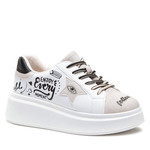 Sneakers aus Stoff Keddo 537108/08-01 Weiß