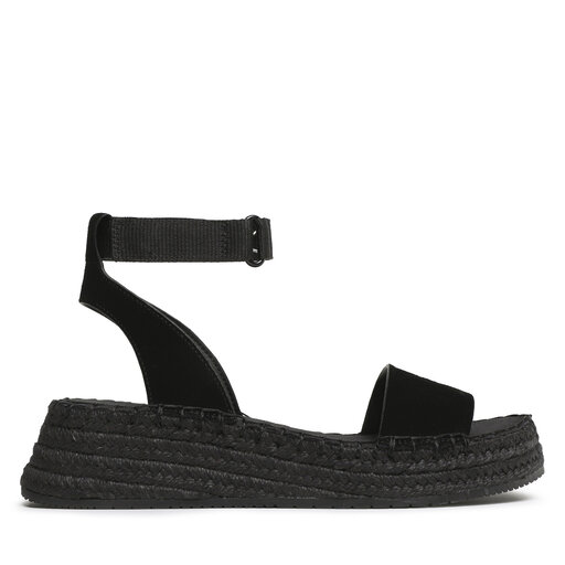 EspadrillesCalvinKleinJeansSportyWedgeRopeSuConYW0YW00977Melns