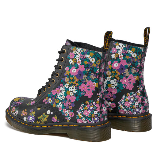 Dr Martens 1460 Pascal Stiefel Mit Blumenprint Schnürstiefel