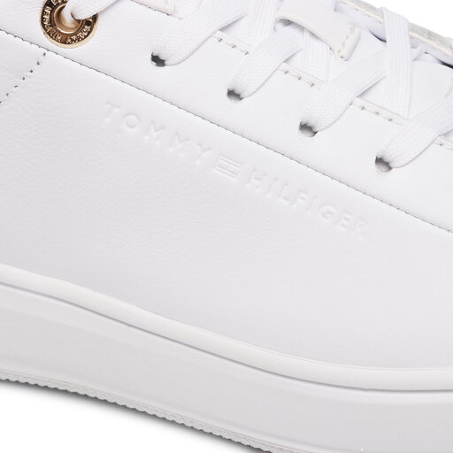 Metallic leather cupsole fw0fw05725 white ybr clearance