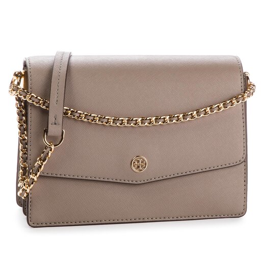 Torebka Tory Burch Robinson Convertible Shoulder Bag 46333 Szary eobuwie .pl