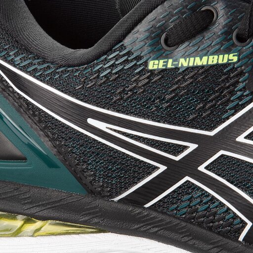 Buty Asics Gel Nimbus 20 T800N Black Neon Lime 004