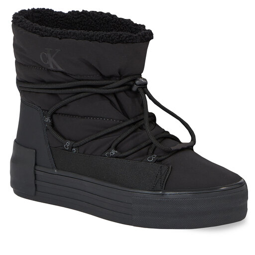 Schneeschuhe Calvin Klein Jeans Bold Vulc Flatf Snow Boot Wn YW0YW01181 Schwarz eschuhe.at