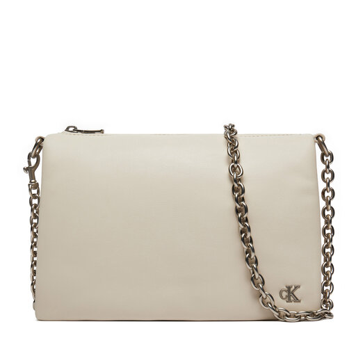 Handtasche Calvin Klein Jeans Micro Mono Camera Pouch24 Pu K60K611948 Ecru eschuhe