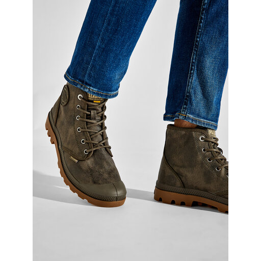 Major Brown Palladium Wax Palladium PAMPA HI WAX UNISEX Lace-up