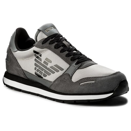 Sneakers Emporio Armani X4X215 XL198 A927 Ash/Ash/Ash | chaussures.fr