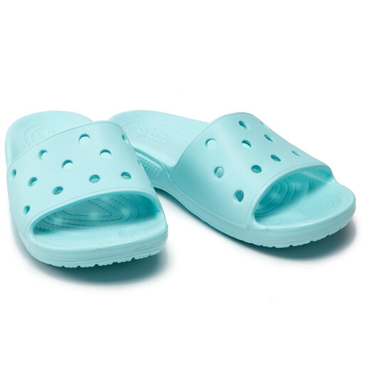 Ice blue classic crocs shop