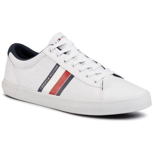 Zapatillas de tenis Tommy Hilfiger Essential Stripes Detail Sneaker  FM0FM02685 White YBS