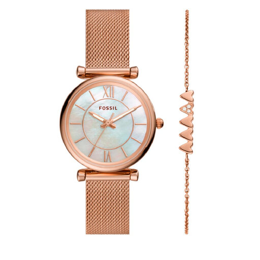 Laikrodis Fossil Carlie ES5058SET Gold 