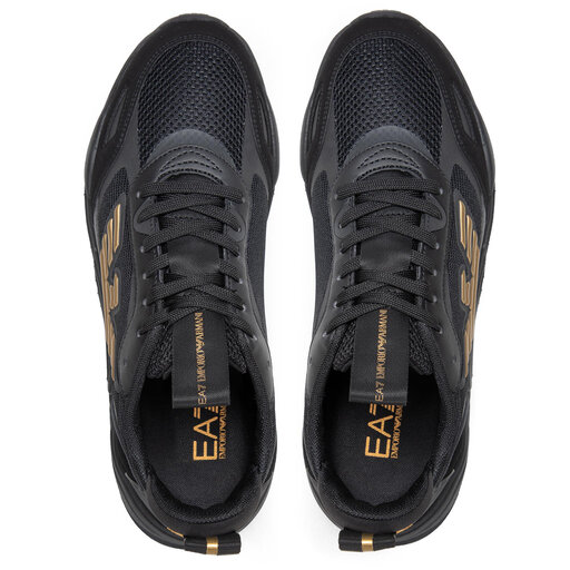 Снікерcи EA7 Emporio Armani X8X070 XK165 M701 Triple Black/Gold •  Eobuv.com.ua