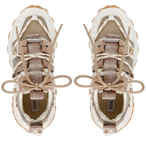 Steve Madden Sakkai, Zapatillas Hombre, Crema, 41 EU