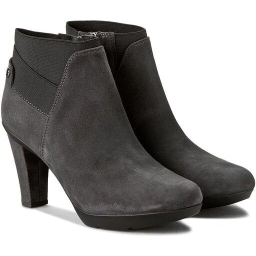 Bottines Geox D Inspirat.St.B D64G9B 00021 C9004 Gris chaussures