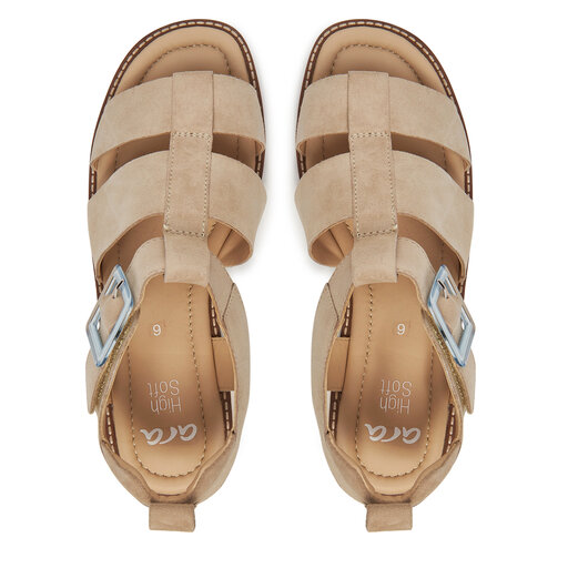ARA Damen Brighton Sandale – Bequeme Sandale Mit Klettverschluss Und HighSoft-Technologie