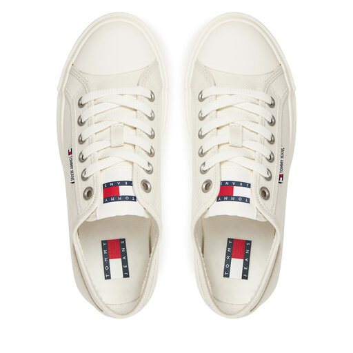 Jeans Scarpe Tommy Hilfiger Bianche Tommy Jeans Scarpe Da