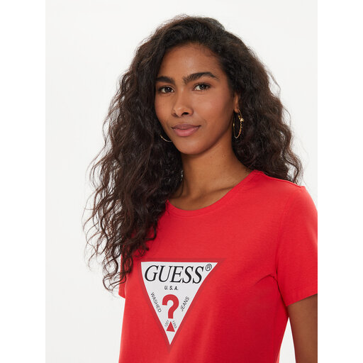 Ryses Camiseta Guess Rosa Mujer Ryses Camiseta Guess Los Angeles Mujer  Cuello Redondo Playera