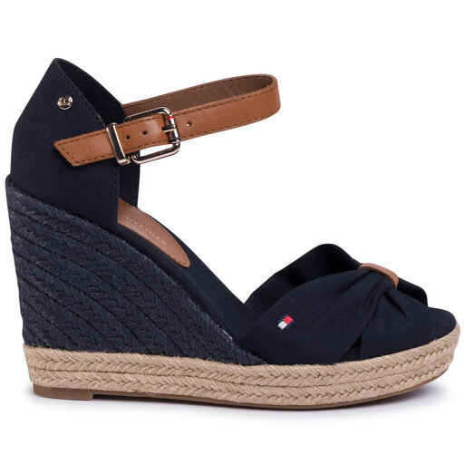 tommy hilfiger basic open toe high wedge