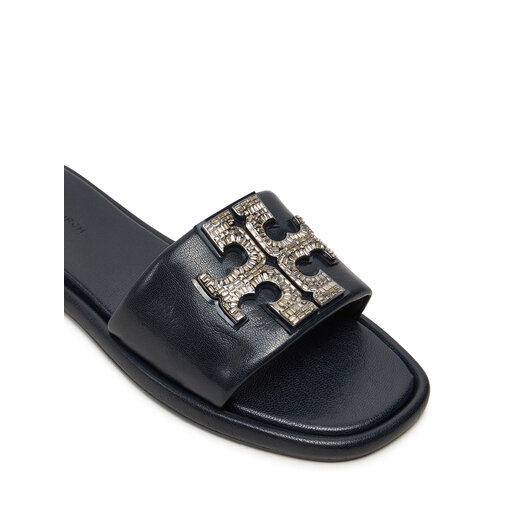 Klapki Tory Burch Double T Deco Sport 158768 Czarny