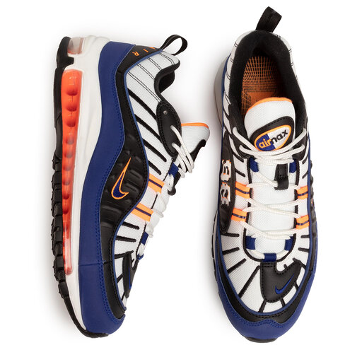 Air max 98 orange discount bleu