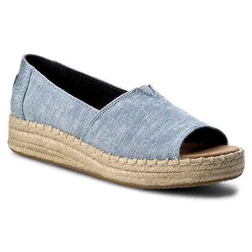 Toms alpargata sales open toe platform