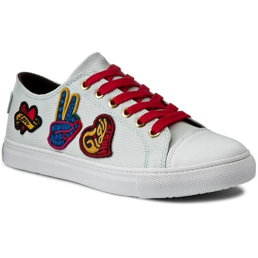 Tennis Tommy Hilfiger Low Lace Sneaker Gigi Hadid 1C FW0FW01133 White 100 chaussures