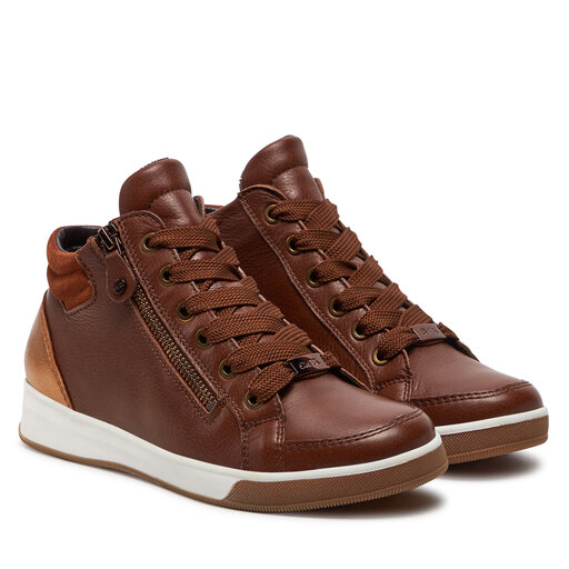 Ara High Top Sneaker Leder Damen Ara Hightop Sneaker Rom Beige Ara