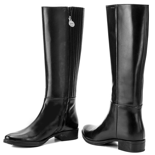Stivali al ginocchio Geox D Mendi ST P D3490P 00043 C9999 Nero escarpe
