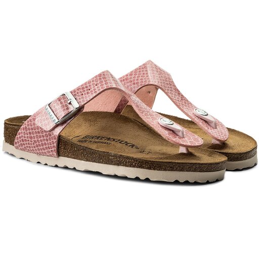 Šlepetės per pirštą Birkenstock Gizeh Bs 1009122 Magic Snake Rose •  Www.eavalyne.lt