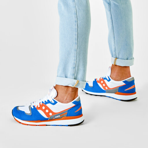 Saucony azura white orange top