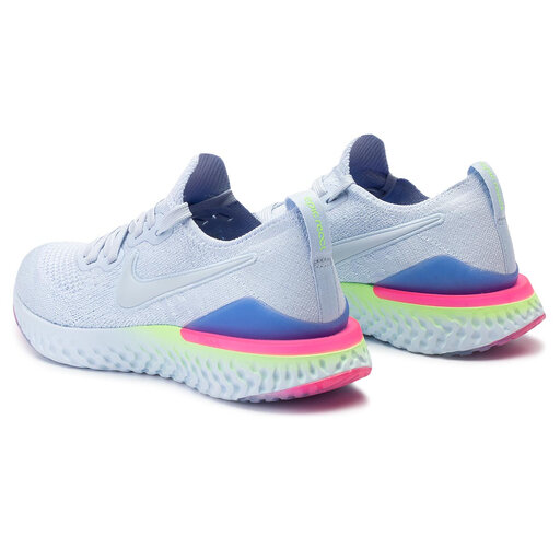 Zapatos Nike Epic React Flyknit 2 453 Blue/Hydrogen Blue • Www.zapatos.es