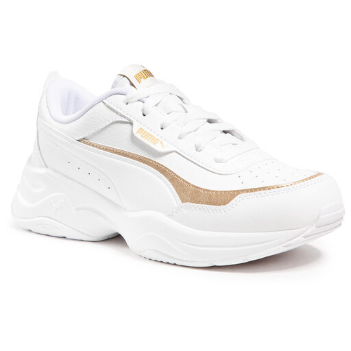 S t Respecto a Tercero Sneakers Puma Cilia Mode Lux 375732 02 White/Gold • Www.zapatos.es