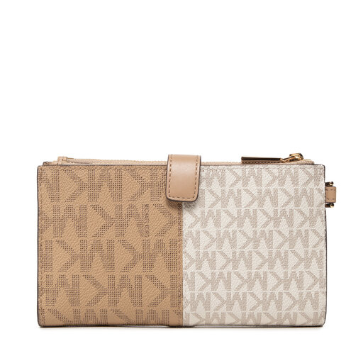 Vanilla Portafoglio Donna Michael Kors Double Zip Portafoglio