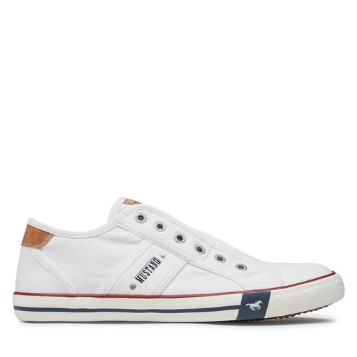 Sneakers aus Stoff Mustang 4058 405 1 WeiB eschuhe