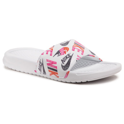 Klapki Nike Benassi Jdi Print 618919 119 Bia y eobuwie .pl