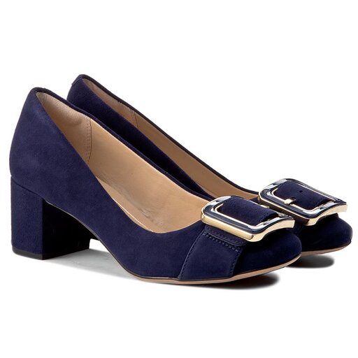 L gskor Clarks Orabella Fame 261275434 Navy Suede eskor