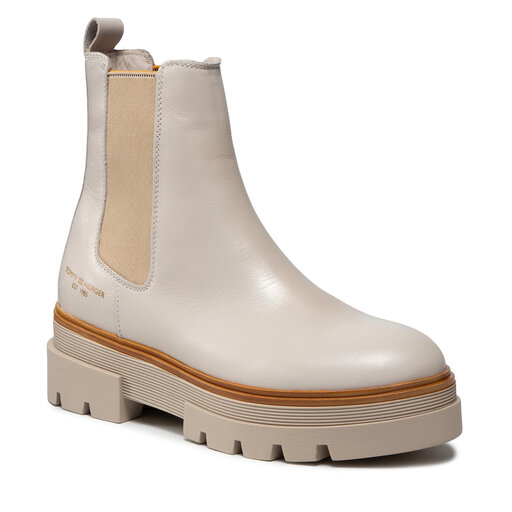 Tommy hilfiger stiefeletten weiß Clearance