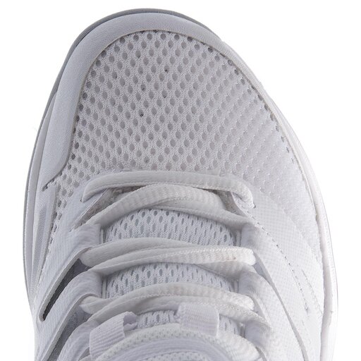 Nike women's air zoom prestige tennis shoes white and metallic silver clearance
