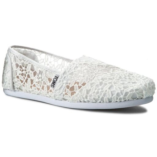 Toms white 2024 lace leaves