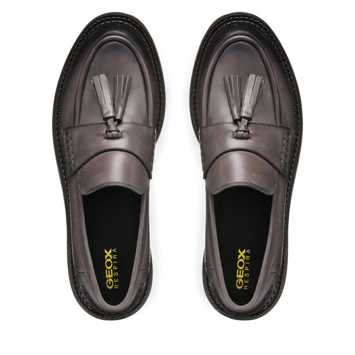 Geox Donna D Serilda Loafer, Brown, 39 EU, Marrone, 39 EU