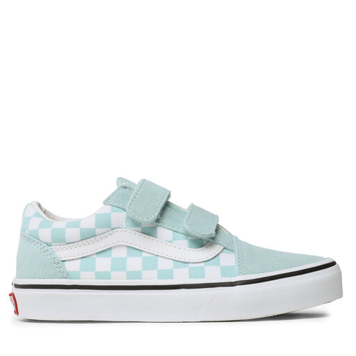 Vans old skool checkerboard blue top