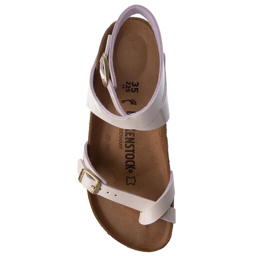 Birkenstock yara two tone cream pink sale