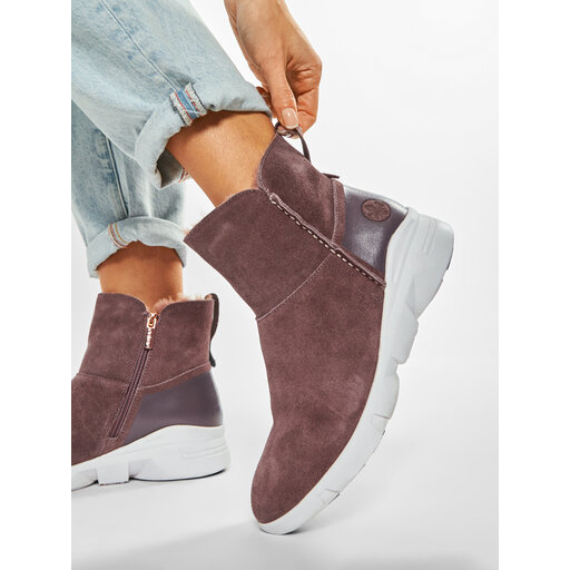 Polokozačky Rieker 90364-30 Fialová - Main Image