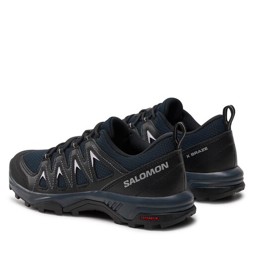 Trekkingschuhe Salomon X Braze L47430200 Schwarz