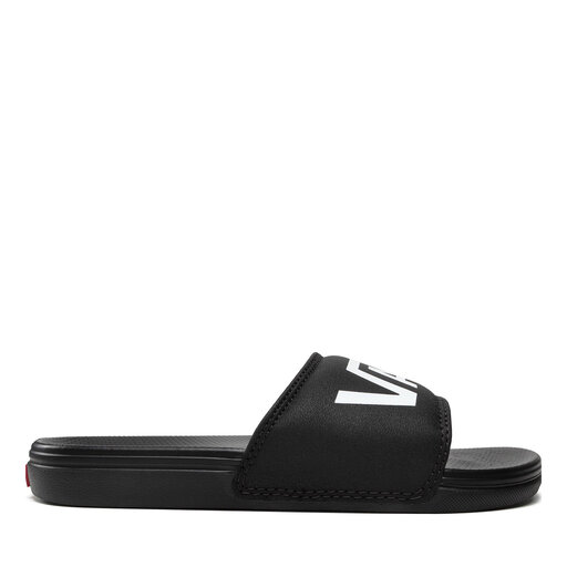 Vans black slide on sales