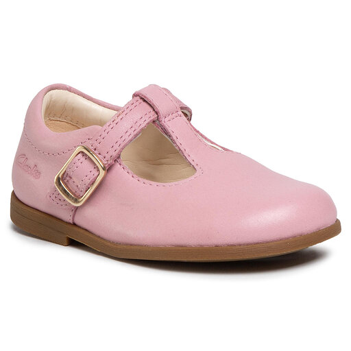 Clarks pink patent shoes discount