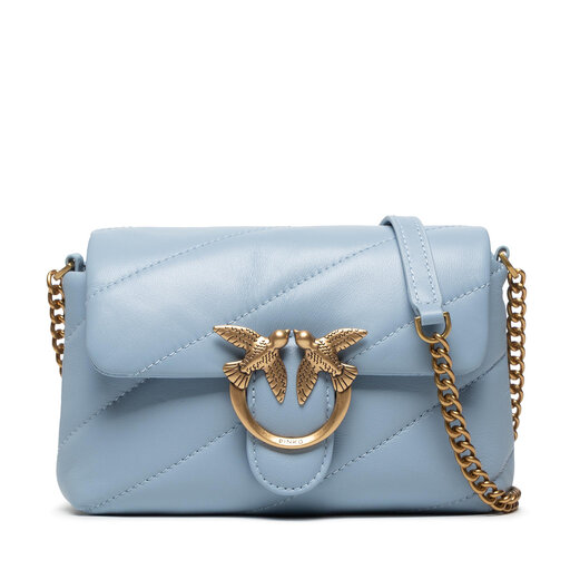Mala Pinko Pinko HEART Bolso De Mano Light Blue/antique Gold