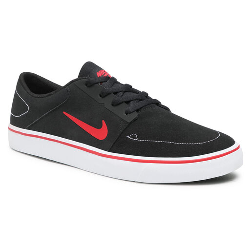 Chaussures Nike Sb Portmore 725027 060 Black Gym Red White